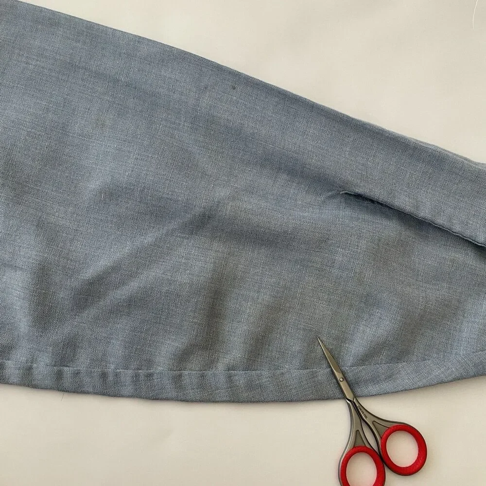 VTG 70s Levi’s Chambray Orange Tab Men’s Work Shirt Sky Blue Cotton Blend Large